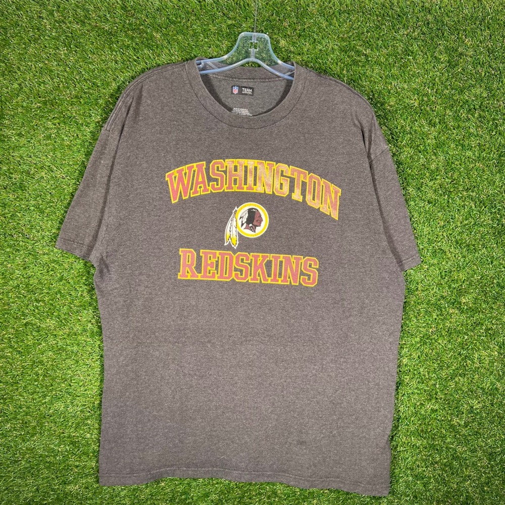NFL Team Apparel Washington‎ Redskins Graphic T-Shirt Mens XL Charcoal Grey